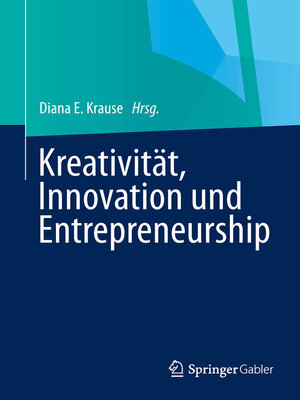 cover image of Kreativität, Innovation, Entrepreneurship
